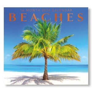 Calendar 2024 Tropical Beaches 16 Months Full Size Wall Calendar Gift 12 X 22 In